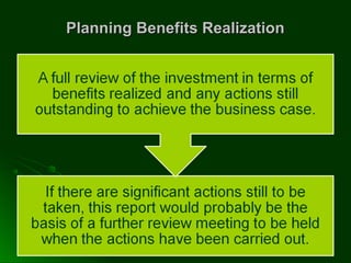 Planning Benefits RealizationPlanning Benefits Realization
 