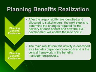 Planning Benefits RealizationPlanning Benefits Realization
 