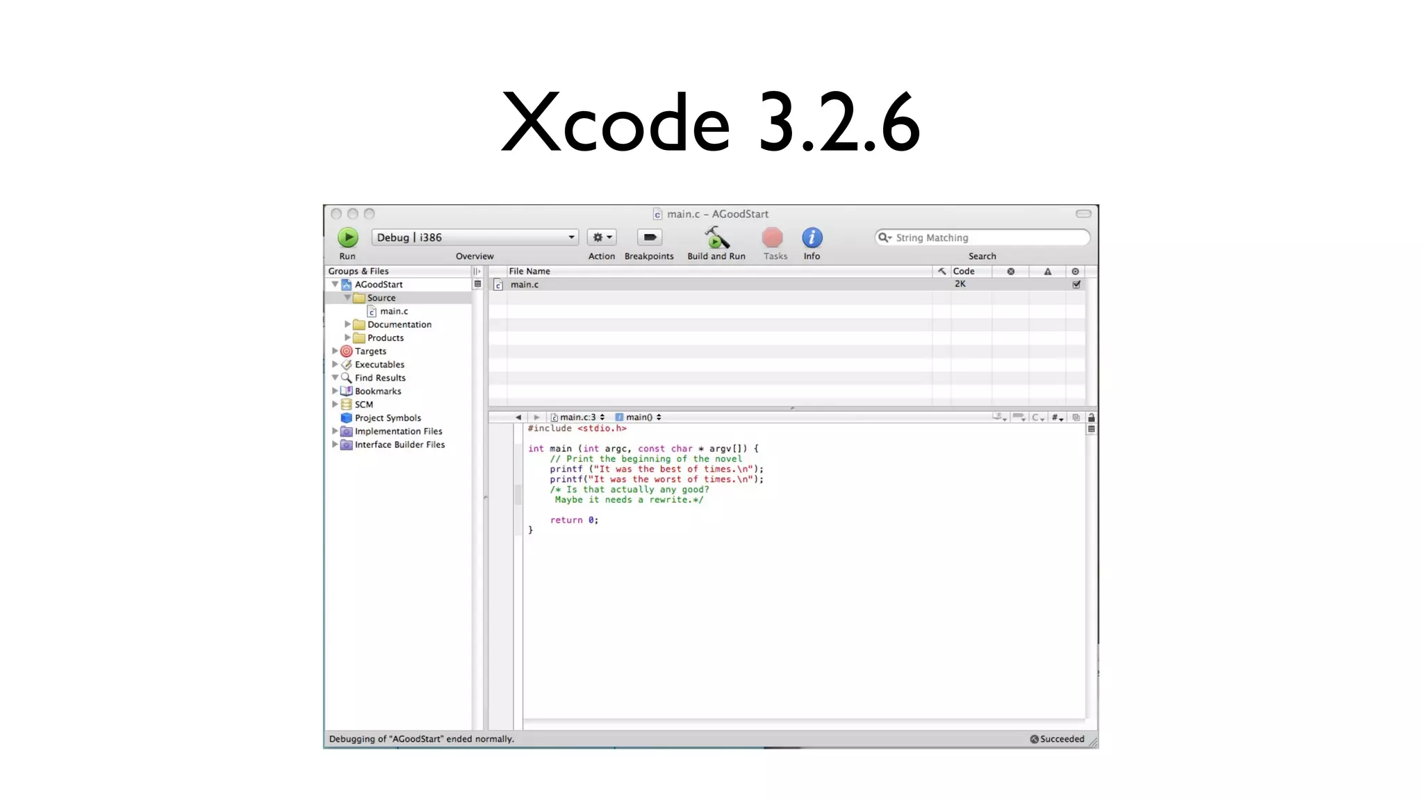 Xcode 3.2.6 