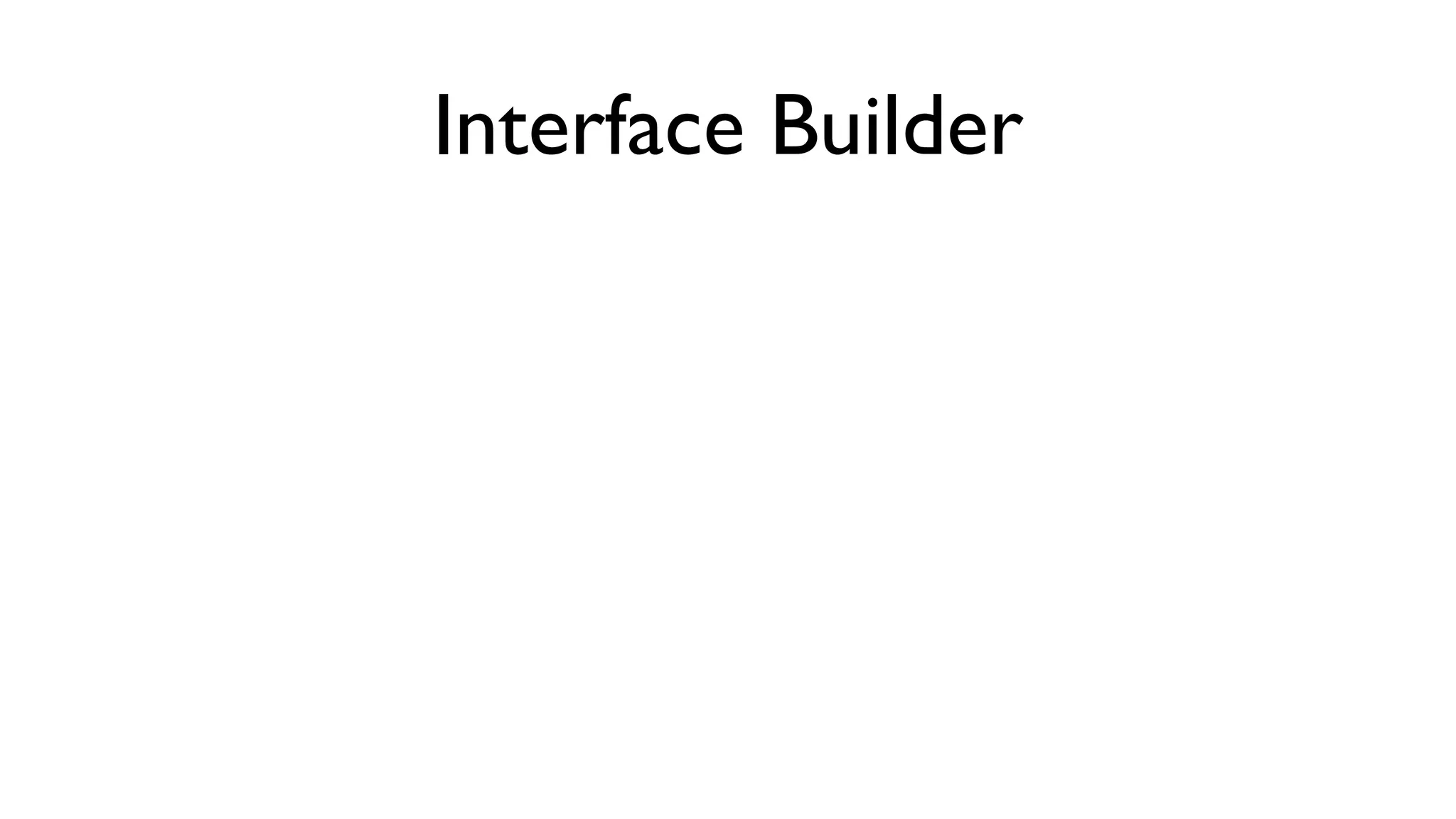 Interface Builder 