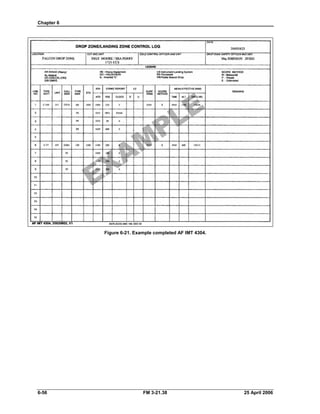 Chapter 6 

Figure 6-21. Example completed AF IMT 4304.
6-56 FM 3-21.38 25 April 2006
 