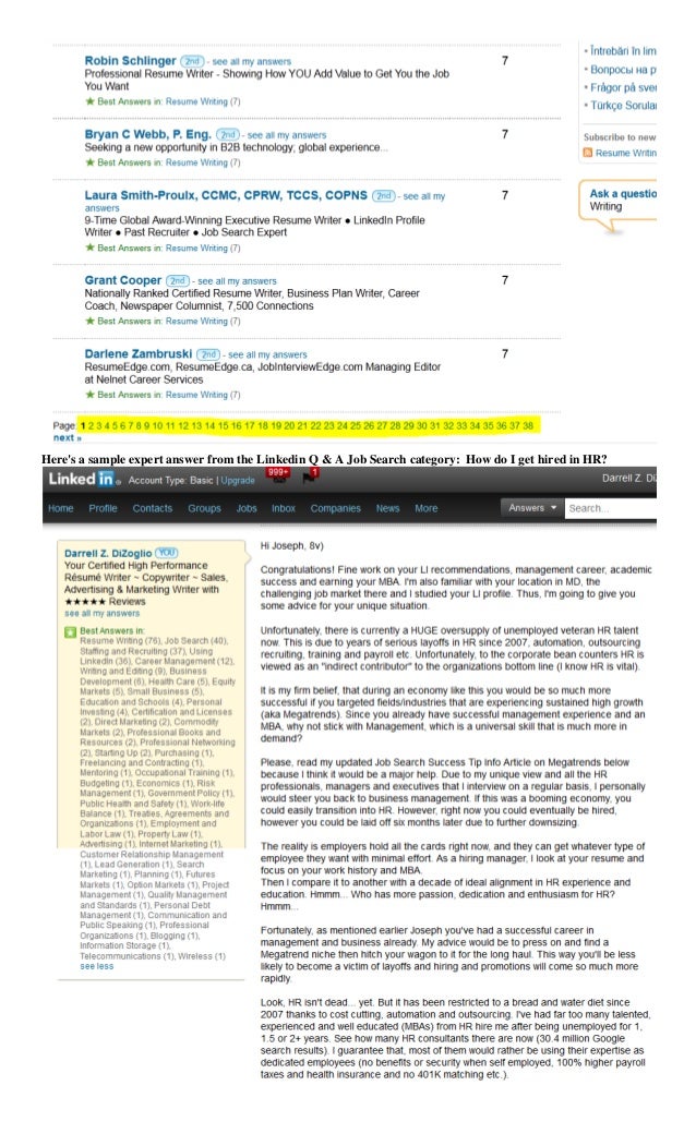proof of expertise via linkedin 2014 proof of expertise via linkedin 2014