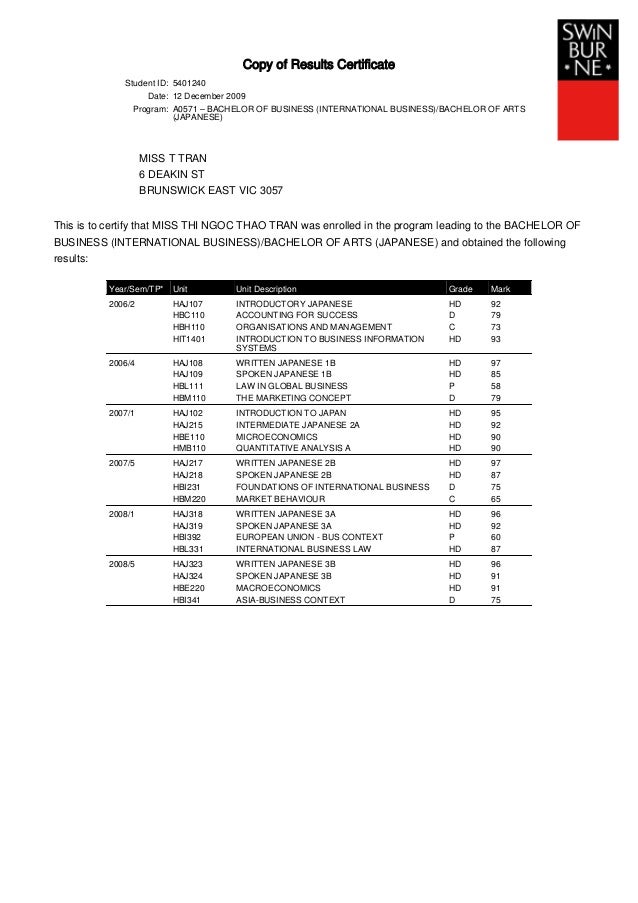 academic transcripts academic transcript