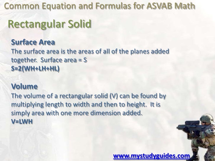 Asvab Math Formulas Cheat Sheet