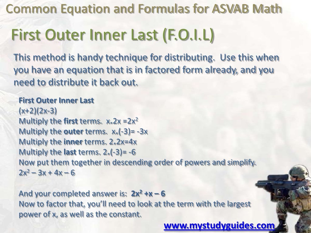 009 Common Equations And Formulas For Asvab Math 009 common equations and formulas for asvab math