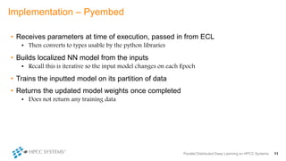 Parallel Distributed Deep Learning on HPCC Systems