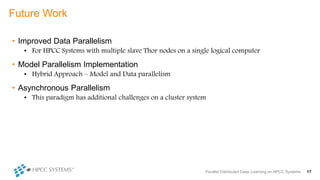 Parallel Distributed Deep Learning on HPCC Systems