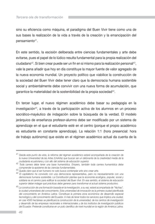 Tercera ola de transformación de la educación superior en ecuador | PDF