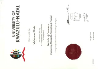 Degree Certificate-Muhammed Moola
