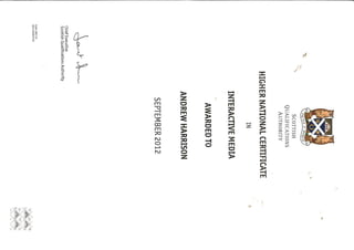 HNC Certificate