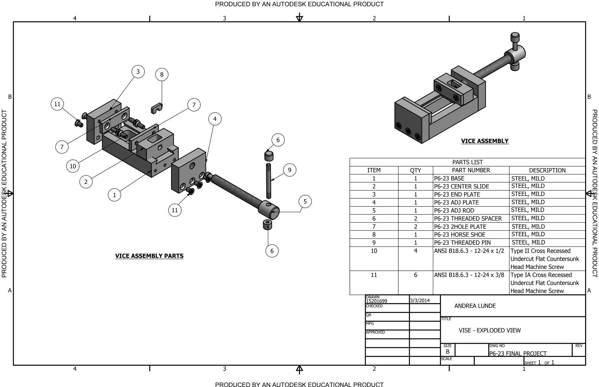 VISE EXPLODED VIEW PPT