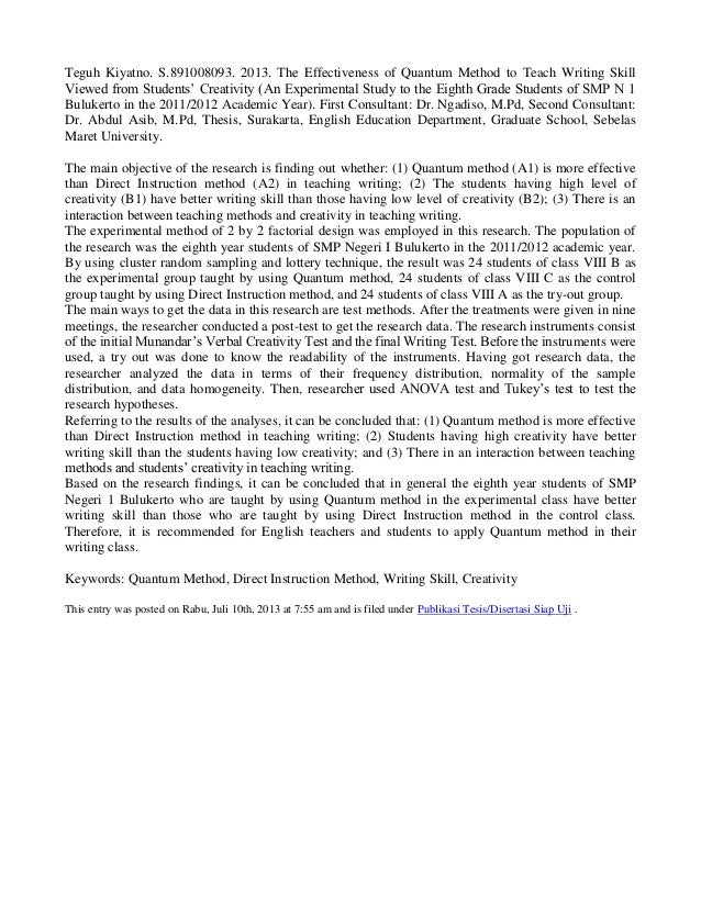 Abstract conclusion example image