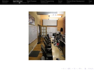 Motivation Agile Methoden Agile Prozesse Extrem Programming Scrum Feature Driven Development Fazit
 