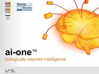 ai-one™
biologically inspired intelligence

© ai-one
inc. 2012
 