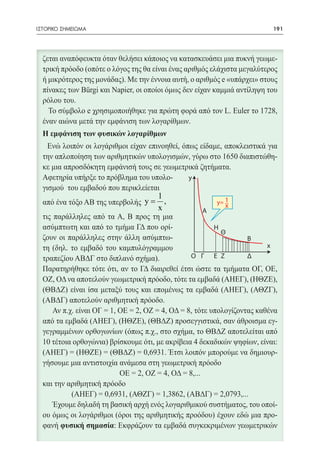 ΙΣΤΟΡΙΚΟ ΣΗΜΕΙΩΜΑ	                                        191




                                y

                          1
                     y=     ,           y= 1
                                              x
                          x         Α

                                        H
                                            Θ
                                                  Β
                                                      x
                                Ο Γ     Ε Ζ       Δ
 