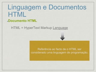 00 a linguagem html