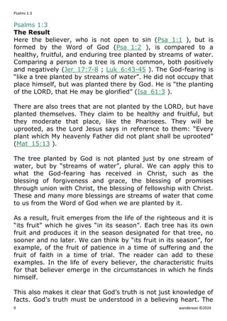 Psalms 1:3 - Collection of Biblical Commentaries | PDF