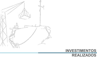 INVESTIMENTOS
REALIZADOS
 