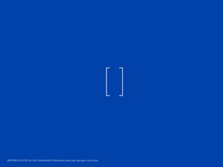 interface de
projeto
Informacionais
o que se mostra, com que
intenção,didático-pedagógico
no design

Comunicativas
escolhas estéticas, como se
mostra,cultura visual e
cultura de massa
MATERIAL DE APOIO da Profa. Claudia Bordin Rodrigues Se quiser usar, seja legal e cite a fonte.

Experienciais
relações emocionais, aspectos
psicológicos, o sujeito como
centro
2 da abordagem

Narrativas
imersão, vivência, tecnologia
1tradução simbólica, mediação

 