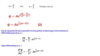 Schrodinger equation and its applications: Chapter 2 | PPTX