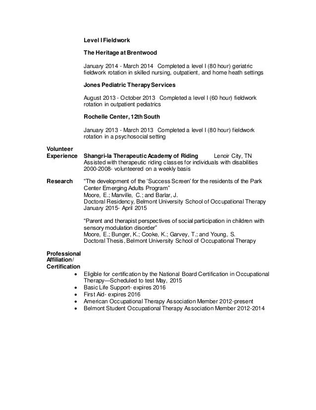 Emily Moore Resume