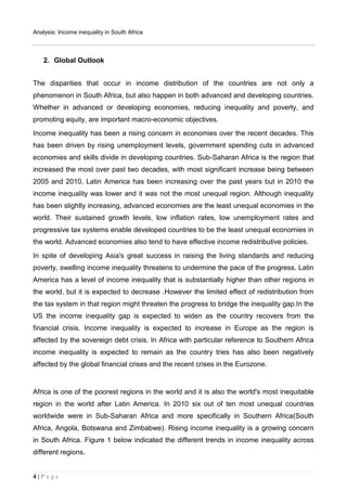 Income inequality in South Africa report | PDF