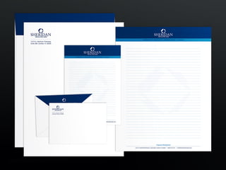 Corporate Identity & Stationery Design/ SHERIDAN HEALTHCARE™
Large 9”x12” Corporate Envelope(Front & Back), Converted 5”x7”(Front & Back) Envelope 6”x9” Note Pad & 8.5”x11” Note Pad   © Copyright Beeround Design Studio 2010. All Rights Reserved.
 