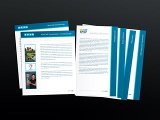 Advertising & Marketing Collateral/
Corporate Identity/ ARROW CARGOSFGF™ SOUTH FLORIDA GOLF FOUNDATION
Corporate Vertical & Horizontal Stacked Marketing & Press Kit Inserts
International Import/export Cargo Service                               © Copyright Beeround Design Studio 2010. All All Rights Reserved.
                                                                                © Copyright Beeround Design Studio 2010. Rights Reserved.
 