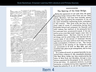 Item 4
Book Backdrops: Empower Learning With Literature and Primary SourcesBook Backdrops: Empower Learning With Literature and Primary Sources
 