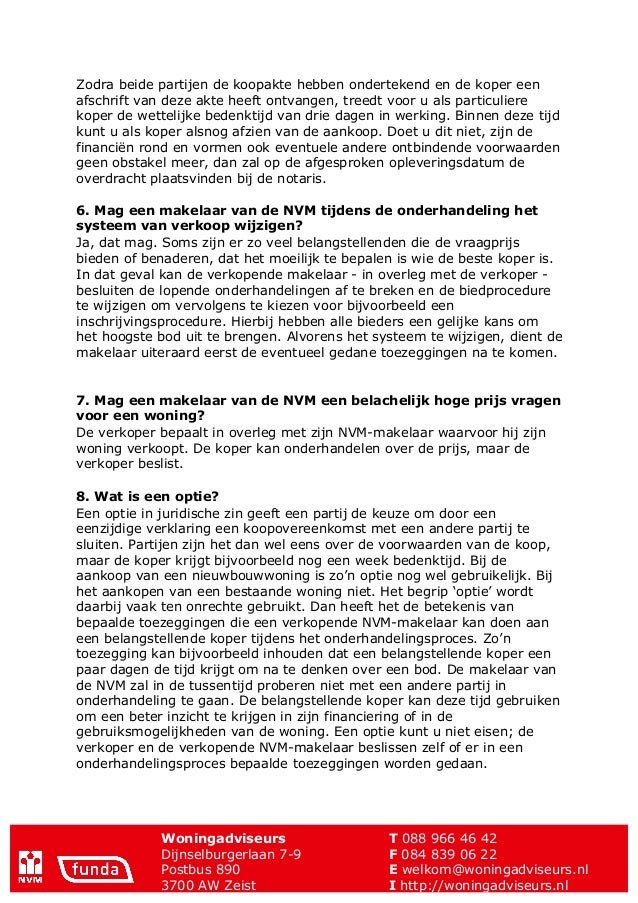 ontbindende voorwaarden verkoper