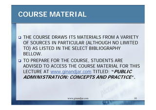 Public Administration: Concepts and Practice