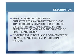 Public Administration: Concepts and Practice