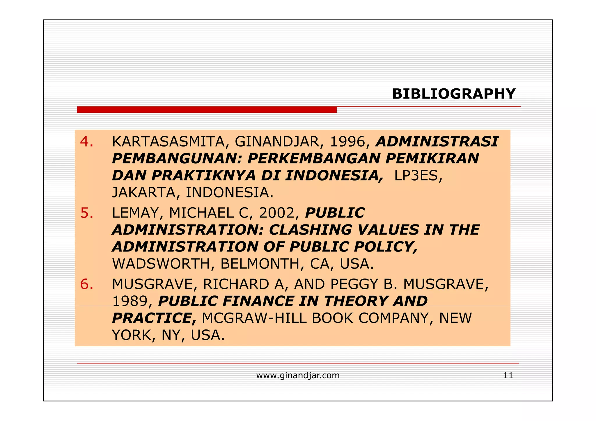 THE THEORY OF PUBLIC ADMINISTRATION