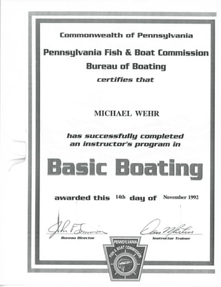 MRW 92-11-14 Basic Boating PA