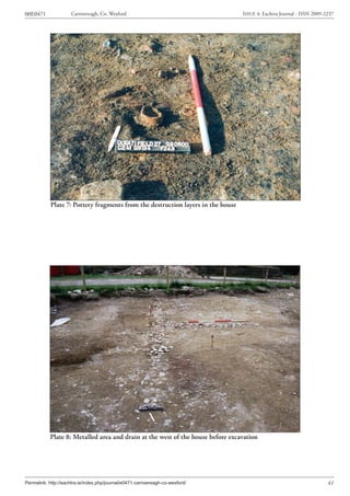 Archaeological Excavation Report E0471 - Carrowreagh, Co. Wexford, Ireland - EAP Journal