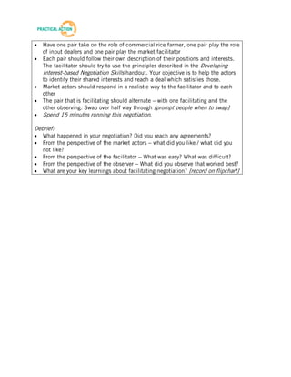 Facilitation Training Materials - Facilitator Guide | PDF