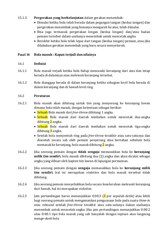Peraturan Bermain Bola Basket Jordan Basketball