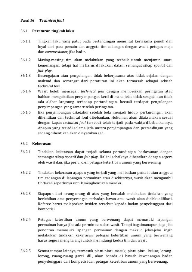 Peraturan Permainan Bola Basket Fiba 2014