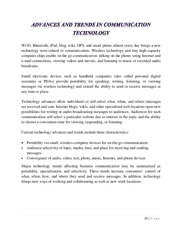 Personality Essay Sample Essay On Wireless Technology Current Trends In Business Communication Essay Essay Business Great Persuasive Essays also Transition Sentences Examples For Essays Essay On Wireless Technology Koziythelinebreakerco Pursuasive Essay