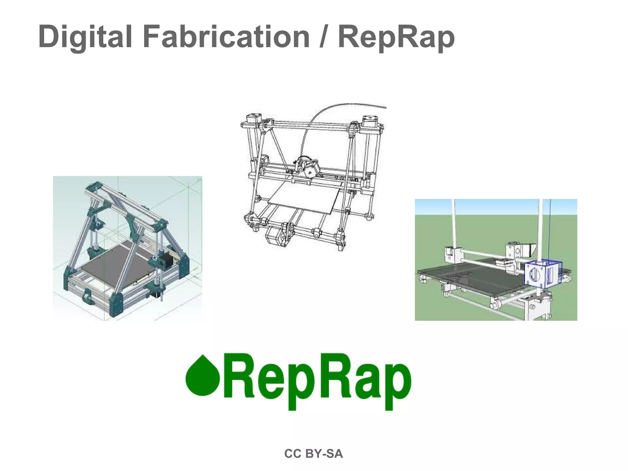 Digital Fabrication / RepRap
CC BY-SA
 