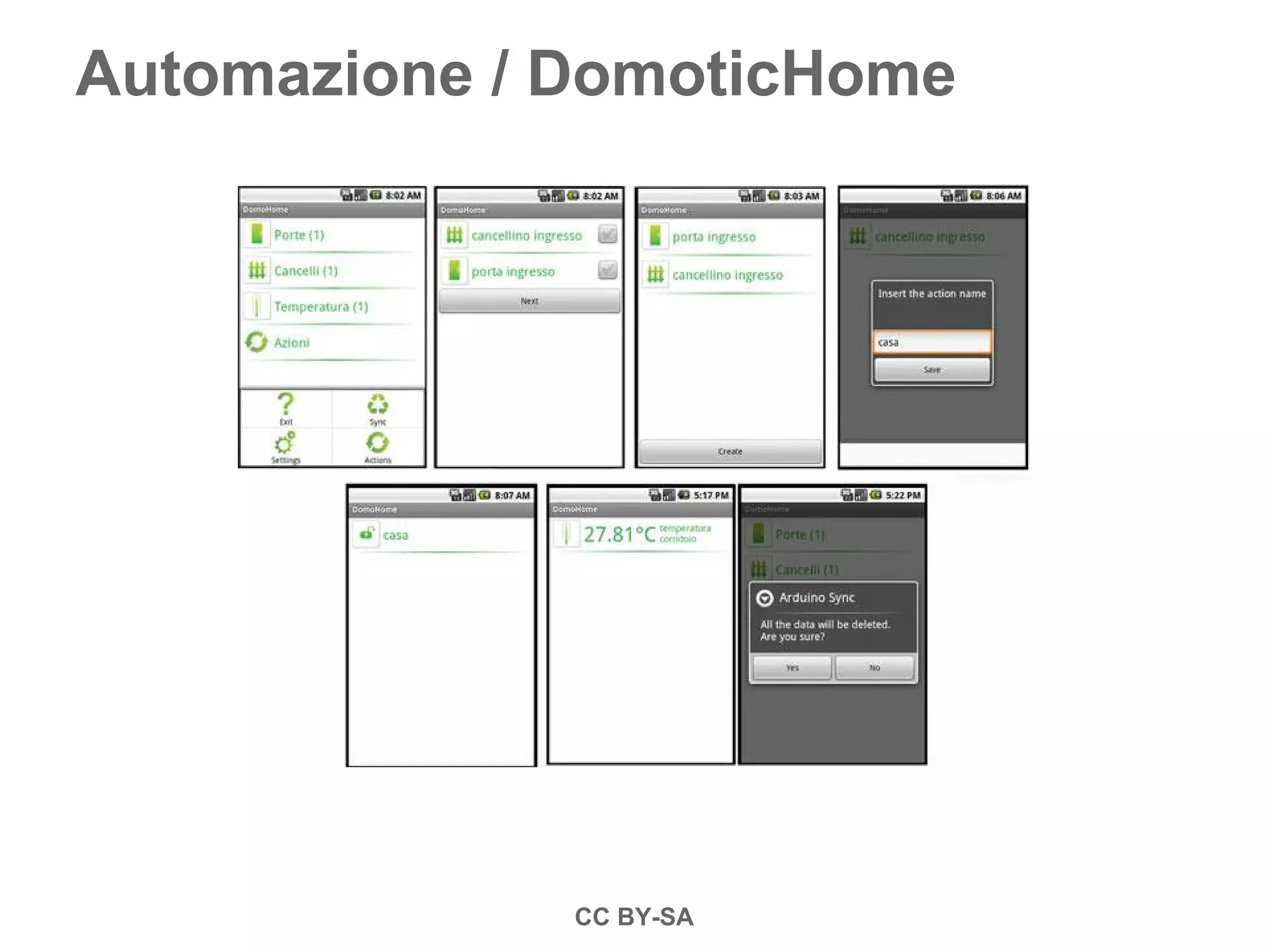 Automazione / DomoticHome
CC BY-SA
 