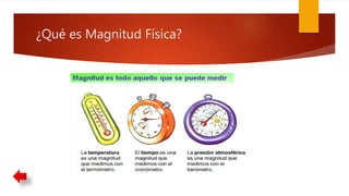 ¿Qué es Magnitud Física?
 