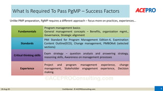 Pgmp Below Target PMI-PgMP (Program Management Professional) Approach and plan | PDF