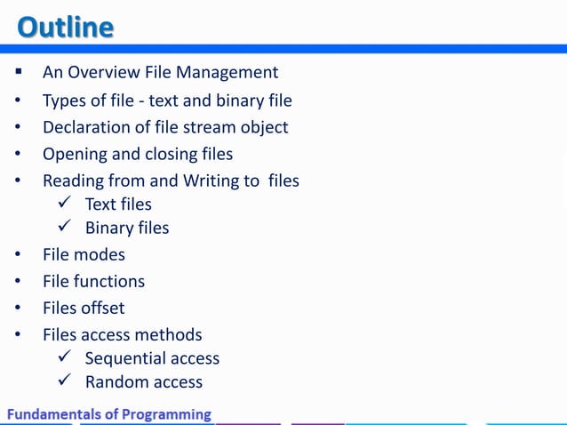 Fundamentals of Computer Programming in C++ Key Concepts | PPT