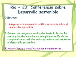 RIO +20: criticas y alternativas