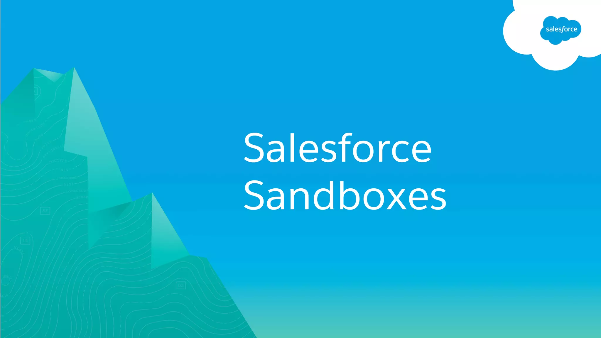 Salesforce
Sandboxes
 