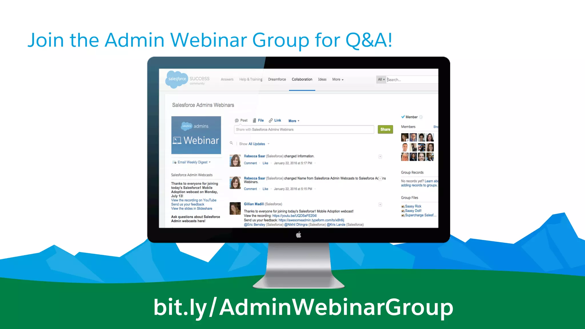 Join the Admin Webinar Group for Q&A!
bit.ly/AdminWebinarGroup
 