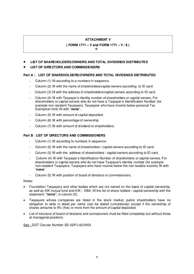Instruction For The Completion Of Income Tax Return For Corporate