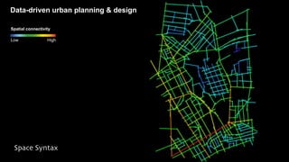 Data-driven urban planning & design
Spatial connectivity
Low High
 