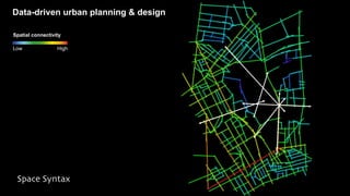Data-driven urban planning & design
Spatial connectivity
Low High
 